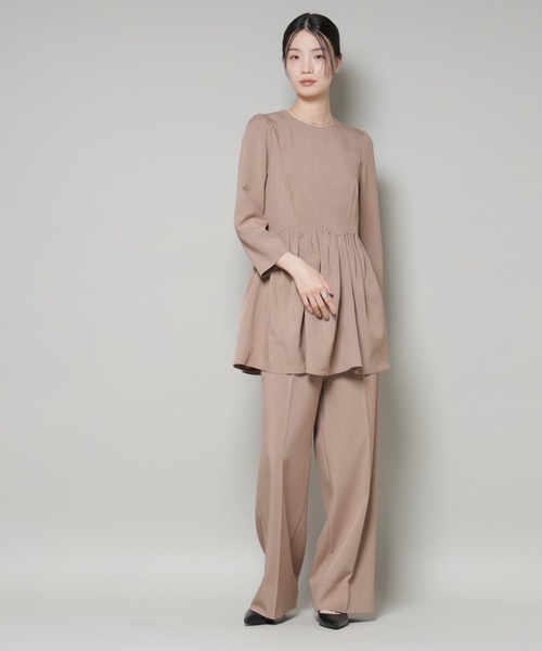 セール】troisieme chaco/TWILL パンツ(セットアップ可)（スラックス