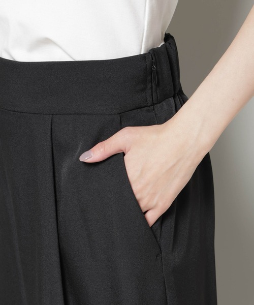 troisiemeCHACO(トロワズィエムチャコ)の「troisieme chaco/TWILL パンツ(セットアップ可)(スラックス・レディース・ブラック/ベージュ・38)」の22枚目の写真