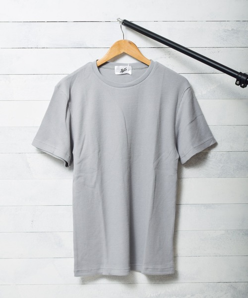 MAKAVELIC(マキャベリック)の「【RES】サーマル半袖クルーネックTシャツ(Tシャツ/カットソー・レディース・グレー/ブラック/カーキ/サックスブルー/ネイビー・X-LARGE/LARGE)」の2枚目の写真