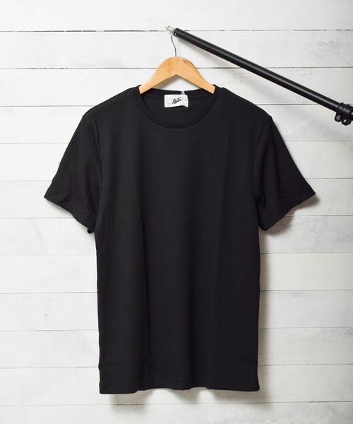 MAKAVELIC(マキャベリック)の「【RES】サーマル半袖クルーネックTシャツ(Tシャツ/カットソー・レディース・グレー/ブラック/カーキ/サックスブルー/ネイビー・X-LARGE/LARGE)」の1枚目の写真