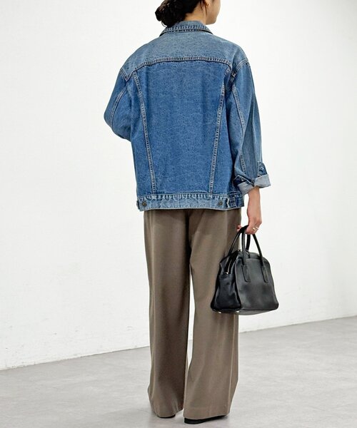 RIVE DROITE（リヴドロワ）の「【真冬まで暖か】両面起毛イージーストレートパンツ（その他パンツ・レディース・グレー/オフホワイト/モカ・38/36）」の9枚目の写真