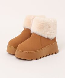 ammy.（エイミードット）の「【 ammy. / エイミードット 】 ボリューム ソール フォールドファー ムートン ブーツ（ブーツ）」