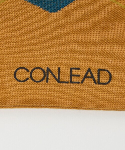 CONLEAD(コンリード)の「<CONLEAD>アーガイル ソックス(ソックス/靴下・メンズ・イエロー/ブラック・FREE)」の4枚目の写真