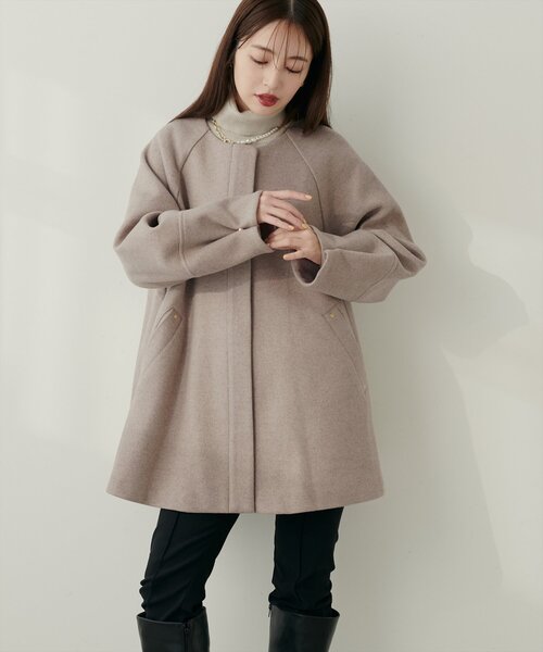 セール】〈osono〉2WAYノーカラーコート（ノーカラーコート