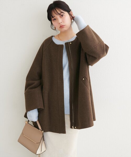 セール】〈osono〉2WAYノーカラーコート（ノーカラーコート