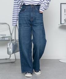 ヴィンテージ加工デニムパンツ