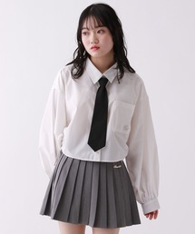 repipi armario | ネクタイ付きシャーリングシャツ(シャツ/ブラウス)