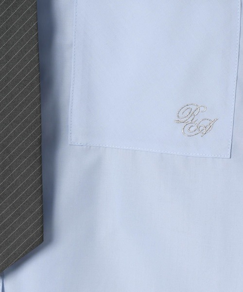 repipi armario（レピピ アルマリオ）の「ネクタイ付きシャーリングシャツ（シャツ/ブラウス・キッズ・サックスブルー/グレー系その他/オフホワイト・LARGE/MEDIUM）」の18枚目の写真