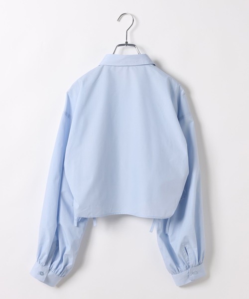 repipi armario（レピピ アルマリオ）の「ネクタイ付きシャーリングシャツ（シャツ/ブラウス・キッズ・サックスブルー/グレー系その他/オフホワイト・LARGE/MEDIUM）」の21枚目の写真