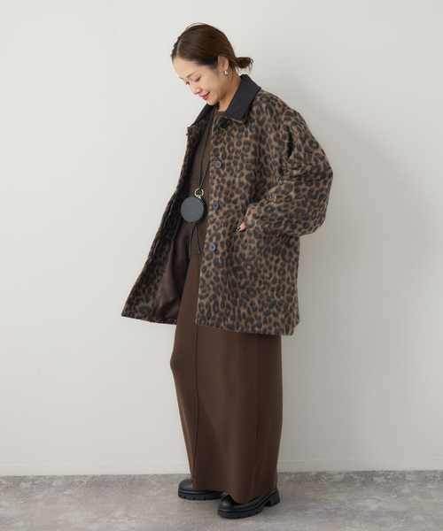 極美品◆ジャーナルスタンダード MANTECO レオパード コート journal standard L'essage（ジャーナルスタンダードレサージュ）の