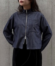 【&g'aime】デニムショートシャツ Denim Short Shirt