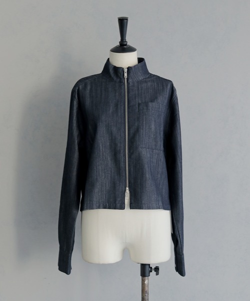 &g'aime(アンジェム)の「【&g'aime】デニムショートシャツ Denim Short Shirt(シャツ/ブラウス・レディース・ブラック/ネイビー・FREE)」の15枚目の写真