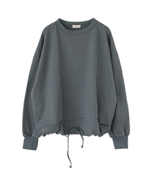 モックネック」に該当するレディースのTシャツ/カットソー（グレー