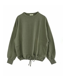 ペンネ天竺 モックネック裾ヒモプルオーバー