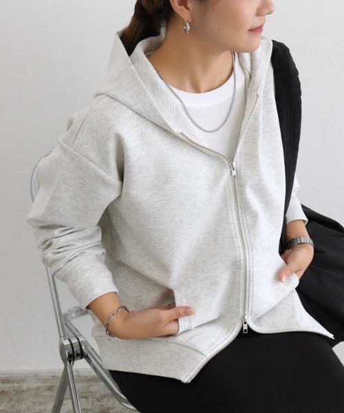 セール】ダンボールスウェットダブルジップパーカー（パーカー