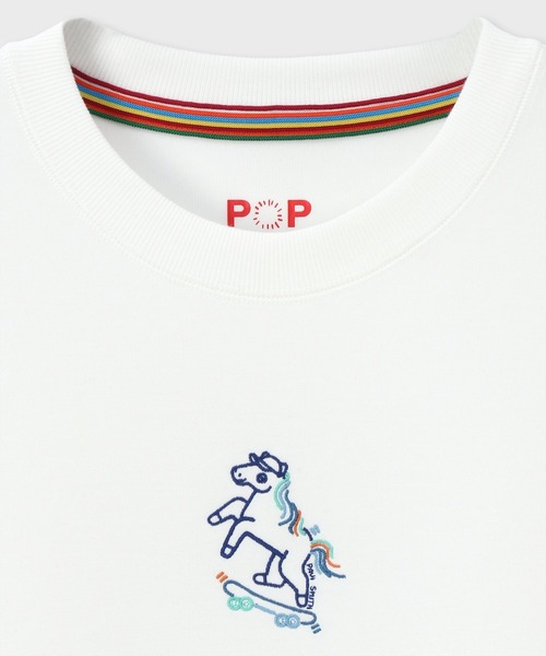 Paul Smith（ポールスミス）の「エステルレーヨンダンボール ロングスリーブTシャツ【853298 P7187A】（Tシャツ/カットソー・メンズ・グリーン/ブラック/ホワイト・MEDIUM/LARGE）」の4枚目の写真