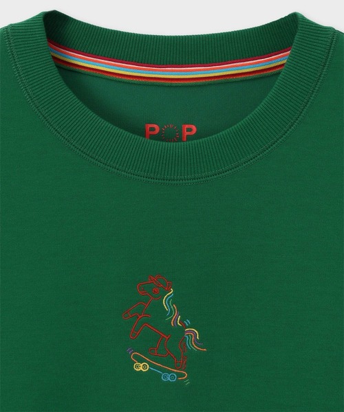 Paul Smith（ポールスミス）の「エステルレーヨンダンボール ロングスリーブTシャツ【853298 P7187A】（Tシャツ/カットソー・メンズ・グリーン/ブラック/ホワイト・MEDIUM/LARGE）」の10枚目の写真