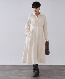 OPAQUE.CLIP | ウエストタックフィット＆フレアワンピース【洗濯機OK】(ワンピース)