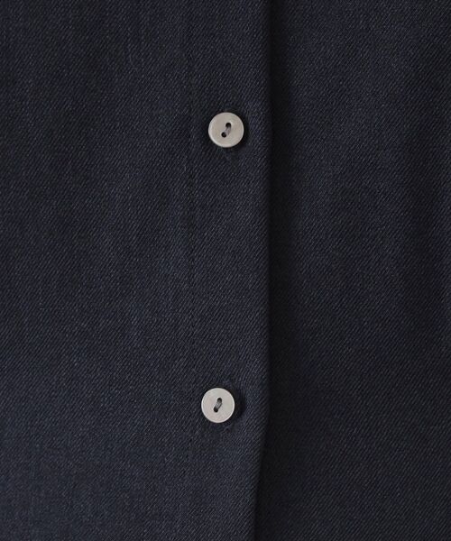 OPAQUE.CLIP（オペークドットクリップ）の「ウエストタックフィット＆フレアワンピース【洗濯機OK】（ワンピース・レディース・オフホワイト/ネイビー・38/40/42）」の6枚目の写真