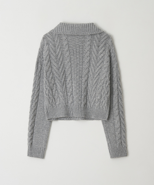 RONRON(ロンロン)の「COZY TOGGLE FISHERMAN KNIT CARDIGAN GREY(カーディガン/ボレロ・レディース・その他・FREE)」の2枚目の写真