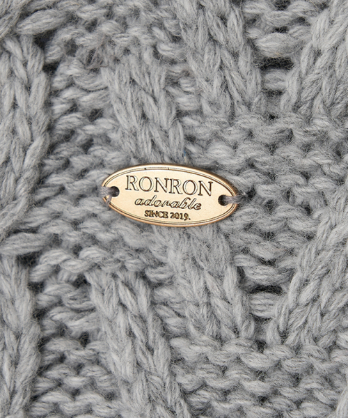 RONRON(ロンロン)の「COZY TOGGLE FISHERMAN KNIT CARDIGAN GREY(カーディガン/ボレロ・レディース・その他・FREE)」の5枚目の写真