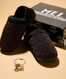 MEI（メイ）の「【 MEI / メイ 】レディース2WAYグリッターモックシューズ ★アクリルチャーム付き★（スリッポン）」