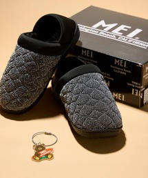 MEI（メイ）の「【 MEI / メイ 】レディース2WAYグリッターモックシューズ ★アクリルチャーム付き★（スリッポン）」