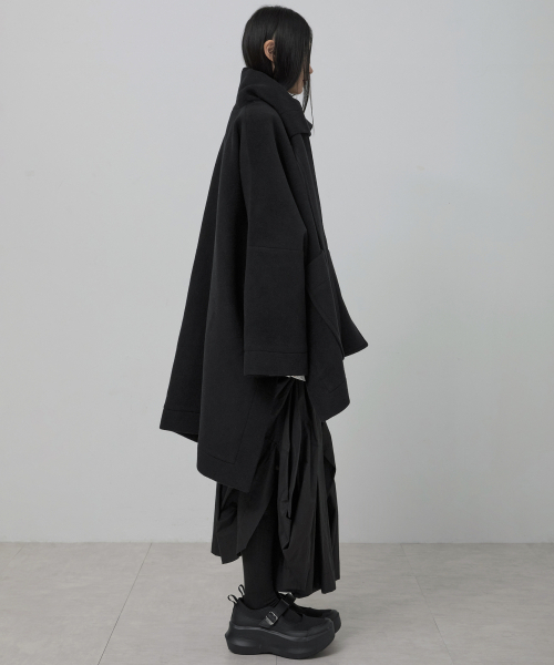 FLAREUP(フレアアップ)の「Wool Muffler Coat (FL-051_Black)(チェスターコート・レディース・ブラック・OS)」の5枚目の写真