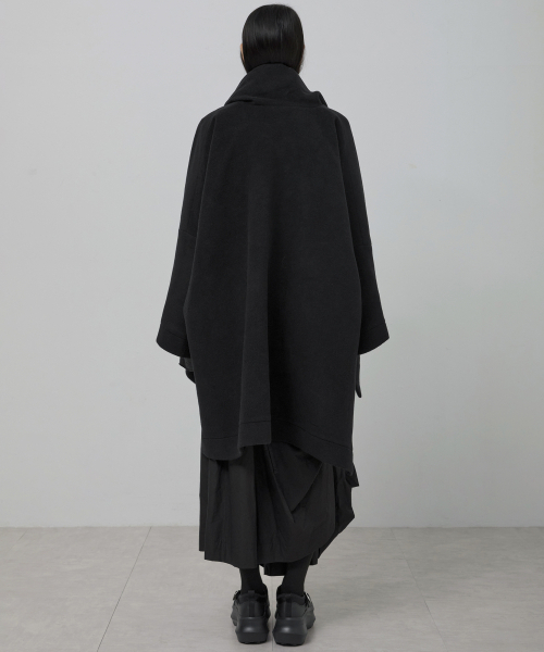 FLAREUP(フレアアップ)の「Wool Muffler Coat (FL-051_Black)(チェスターコート・レディース・ブラック・OS)」の6枚目の写真