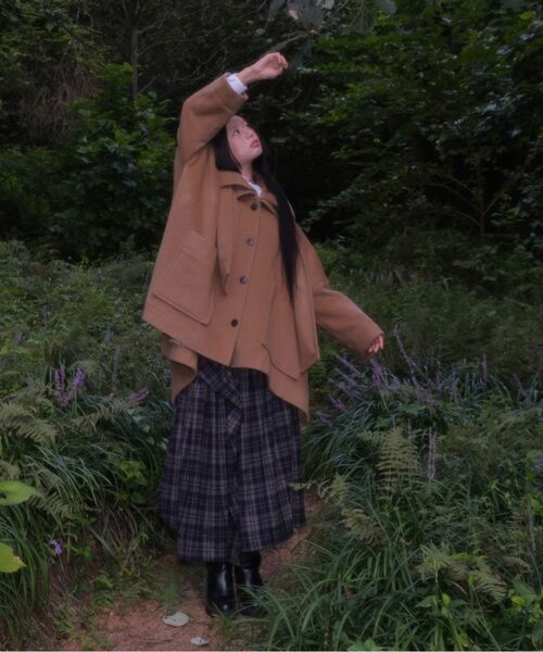 FLAREUP(フレアアップ)の「Wool Muffler Coat (FL-051_Black)(チェスターコート・レディース・ブラック・OS)」の10枚目の写真
