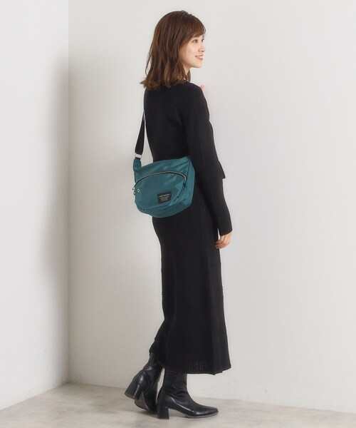 ITS'DEMO(イッツデモ)の「【防花粉】高密度ポリ半月ミニショルダー(ショルダーバッグ・レディース・ブラック/ブルーグリーン/ダークグレー/ネイビー・00)」の12枚目の写真