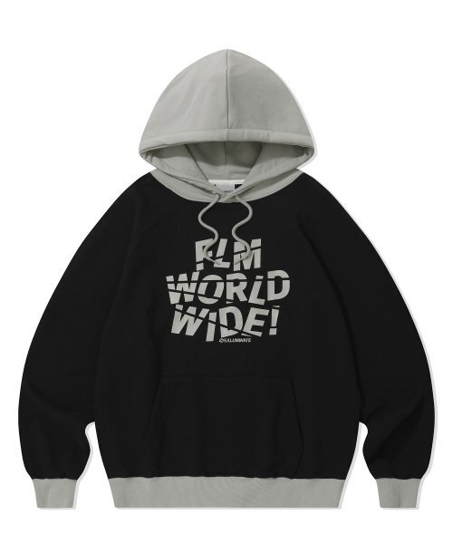 F.ILLUMINATE(フィルミネイト)の「ワールドワイドラグランフードパーカー-ブラック(パーカー・レディース・その他・SMALL/MEDIUM/LARGE)」の1枚目の写真