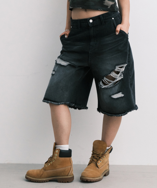 Midnight Move(ミッドナイトムーブ)の「7 vt pants (black)(デニムパンツ・レディース・その他・SMALL/MEDIUM)」の1枚目の写真