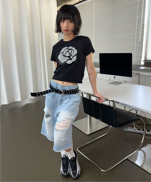 Midnight Move(ミッドナイトムーブ)の「7 vt pants (black)(デニムパンツ・レディース・その他・SMALL/MEDIUM)」の9枚目の写真