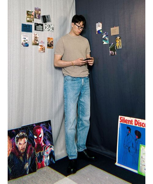 MUSINSA STANDARD（ムシンサスタンダード）の「ストレートデニムパンツ [スカイブルー]（デニムパンツ・メンズ・その他・40/38/42/36/34/32/30/31/33/26/27/28/29）」の10枚目の写真