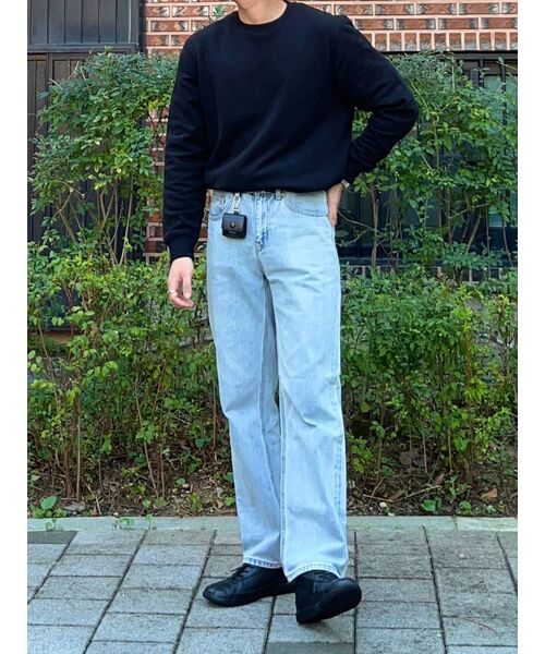MUSINSA STANDARD（ムシンサスタンダード）の「ストレートデニムパンツ [スカイブルー]（デニムパンツ・メンズ・その他・40/38/42/36/34/32/30/31/33/26/27/28/29）」の15枚目の写真