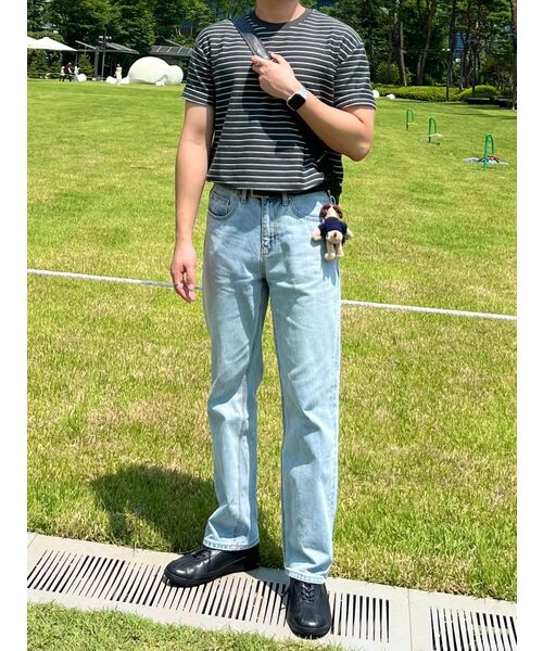 MUSINSA STANDARD（ムシンサスタンダード）の「ストレートデニムパンツ [スカイブルー]（デニムパンツ・メンズ・その他・40/38/42/36/34/32/30/31/33/26/27/28/29）」の17枚目の写真
