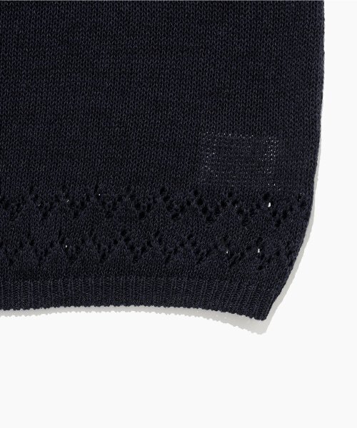 TTUDEMENT(トュードメント)の「PUNCHING SLEEVELESS KNIT TOP NAVY(ニット/セーター・レディース・その他・FREE)」の6枚目の写真