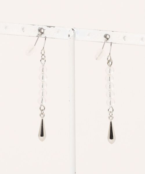 tone(トーン)の「【TOMEI LAB】ドロップ クリア ピアス(MA)(ピアス(両耳用)・レディース・クリア・FREE)」の7枚目の写真