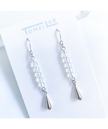 【TOMEI LAB】ドロップ クリア ピアス(MA)