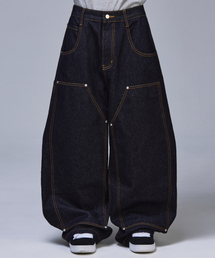 SCALLYWAG | ダブルニバギーカーペンター生地デニム[インディゴ](デニムパンツ)