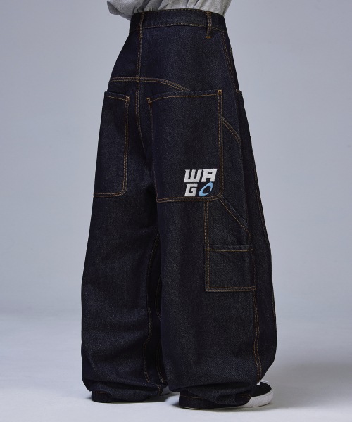 SCALLYWAG（スカリーワグ）の「ダブルニバギーカーペンター生地デニム[インディゴ]（デニムパンツ・レディース・その他・SMALL/MEDIUM/LARGE/X-LARGE）」の5枚目の写真