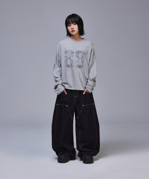 SCALLYWAG（スカリーワグ）の「ダブルニバギーカーペンター生地デニム[インディゴ]（デニムパンツ・レディース・その他・SMALL/MEDIUM/LARGE/X-LARGE）」の7枚目の写真