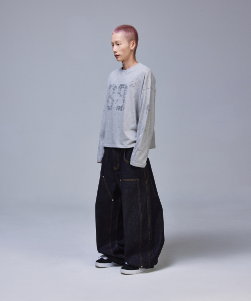 SCALLYWAG（スカリーワグ）の「ダブルニバギーカーペンター生地デニム[インディゴ]（デニムパンツ・レディース・その他・SMALL/MEDIUM/LARGE/X-LARGE）」の12枚目の写真