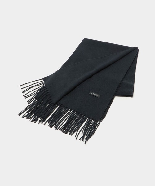 green label relaxing(グリーンレーベルリラクシング)の「GLR ソリッド 60 ラージ マフラー(マフラー・メンズ・ベージュ/ダークグレー/ブラック/ダークブラウン/ネイビー・FREE)」の8枚目の写真