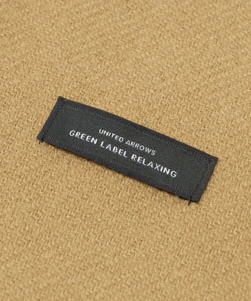 green label relaxing(グリーンレーベルリラクシング)の「GLR ソリッド 60 ラージ マフラー(マフラー・メンズ・ベージュ/ダークグレー/ブラック/ダークブラウン/ネイビー・FREE)」の13枚目の写真