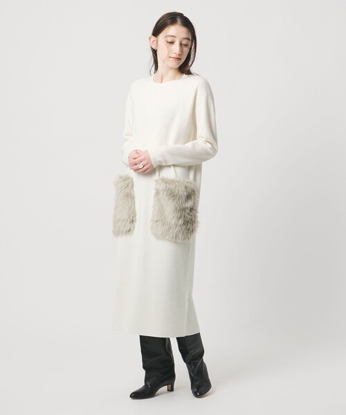 UNITED ARROWS（ユナイテッドアローズ）の「ポケット ワンピース（ワンピース・レディース・オフホワイト/ブラック・36/38）」の19枚目の写真