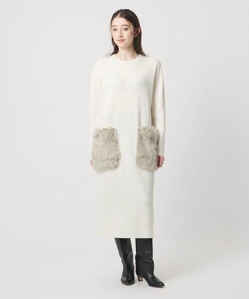 UNITED ARROWS（ユナイテッドアローズ）の「ポケット ワンピース（ワンピース・レディース・オフホワイト/ブラック・36/38）」の20枚目の写真