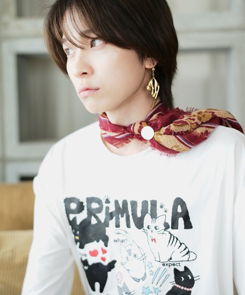 primula(プリムラ)の「テンキャットティー tシャツ(Tシャツ/カットソー・メンズ・ホワイト・FREE)」の13枚目の写真