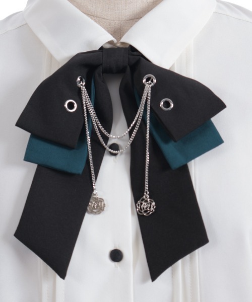 axes femme(アクシーズファム)の「チェーン×リボン付ブラウス(シャツ/ブラウス・レディース・ホワイト/ベージュ/ブラック・MEDIUM)」の18枚目の写真